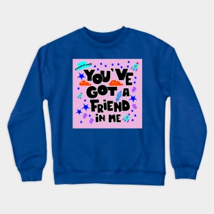 pink frienship Crewneck Sweatshirt